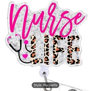2 for $15! Nurse Life Badge Reel